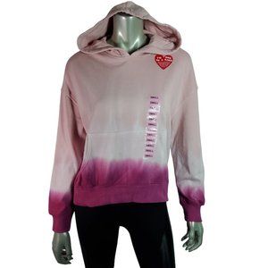 Wildfox Pink Tie Dye Hoodie Small Hooded Kangaroo‎ Pocket Pullover Sweater NWT